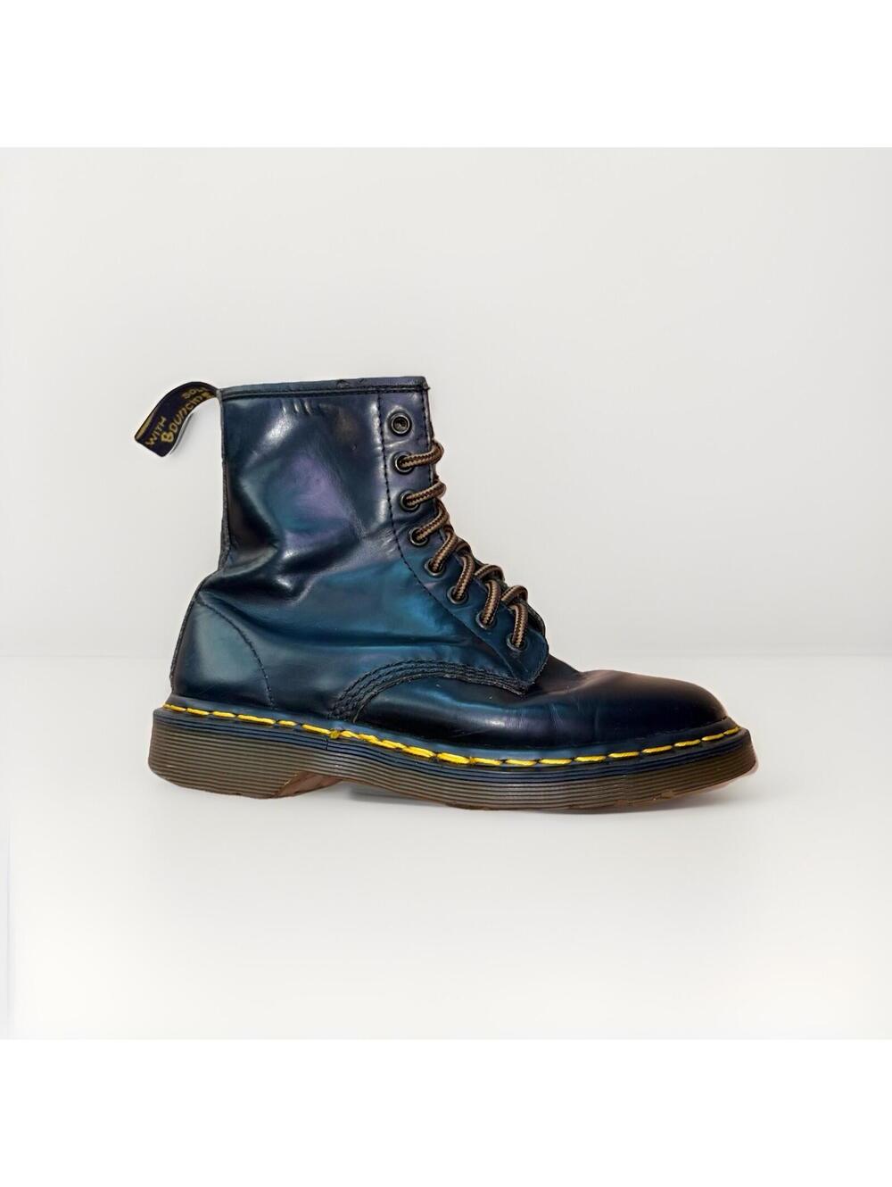 Dr Martens 1460 Made In England Black Leather 8 Eye Boots Women’s Size 7